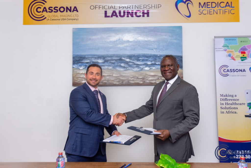 Cassona Global Imaging, a leading provider of medical equipment, has signed a partnership agreement with Medical Scientific, a US-based company based in New York, to bring affordable and top-quality medical equipment to Ghana's health sector.